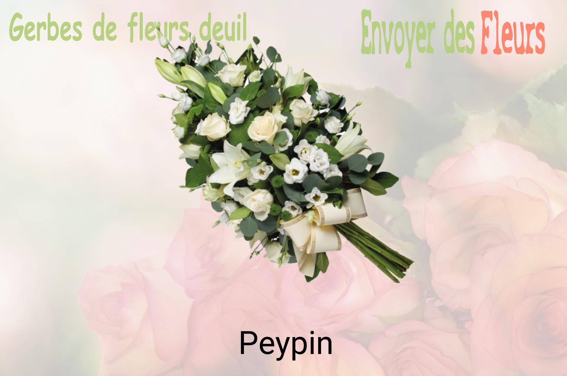 Gerbe de fleurs de deuil livrée à Peypin